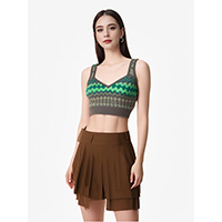 Ladies 3D Fit Crocthet Type Kintted Camisole