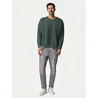 Mens Super Soft Cotton High Rise High Stretch Jeans