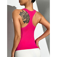 Ladies High Waist Tight Fit Non-See-Through Yoga Wear - Back