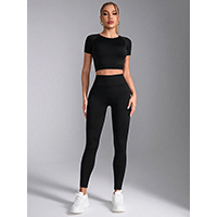 Ladies Ropa Warm Anit Fade High Supportive Sports Tops