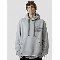 Young Men 100% Heavy Cotton Fleece Vintage Wash With Broken Edge Finishing Comfortable Hoodie