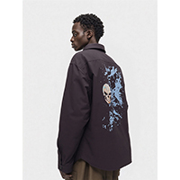 Men Woven Shirt With 3D Print Pattern At Back (Pd Team Inhouse Development)