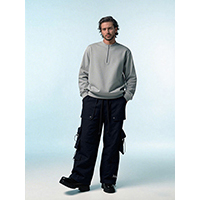 Young Mens 100% Twill Cotton Cargo Pants With Fashionable Cutting Shape